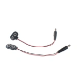 9V Battery Holder with Wire and Plug