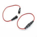 Inline Fast-Blow Fuse Holder with 22AWG Wire