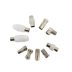 TV RF F Type female Male Plug Adapter Connector Socket to RF Coax F Male female Terminal Converter video For Aerial CCTV P1