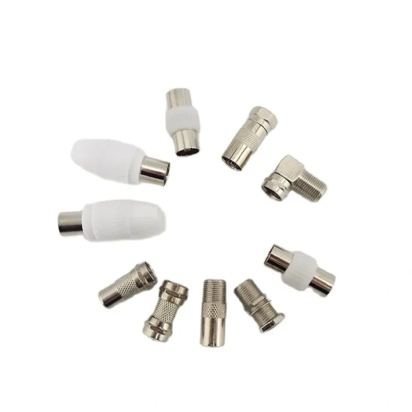 TV RF F Type female Male Plug Adapter Connector Socket to RF Coax F Male female Terminal Converter video For Aerial CCTV P1