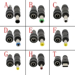 DC Connectors 5.5x2.1mm Female to 5.5x2.5 5.5x1.7 6.0x4.4 6.3x3.0 4.8x1.7 4.0x1.7 3.5x1.35mm Male Laptop Power Plug Adapter