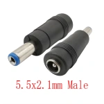 DC Connectors 5.5x2.1mm Female to 5.5x2.5 5.5x1.7 6.0x4.4 6.3x3.0 4.8x1.7 4.0x1.7 3.5x1.35mm Male Laptop Power Plug Adapter