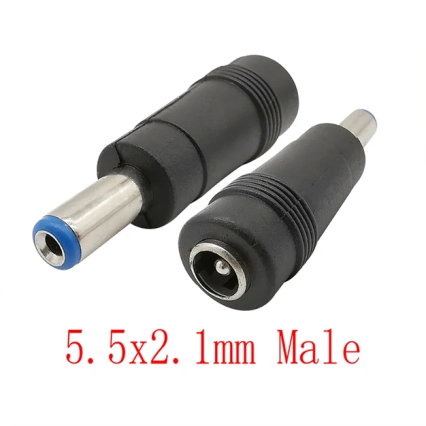DC Connectors 5.5x2.1mm Female to 5.5x2.5 5.5x1.7 6.0x4.4 6.3x3.0 4.8x1.7 4.0x1.7 3.5x1.35mm Male Laptop Power Plug Adapter
