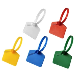 3*120mm Color Nylon Waterproof Label Ties Network Lock Cable Ties Identification Plate Plastic Seal Mark Signs for Wires