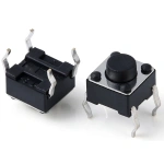Black  4Pin 6*6*4.3/4.5/5/6/7/8/9/10/11/12/13/14/15/16/17/18/19/20mm Toy Mini Micro Push Button DIP Tactile Switch