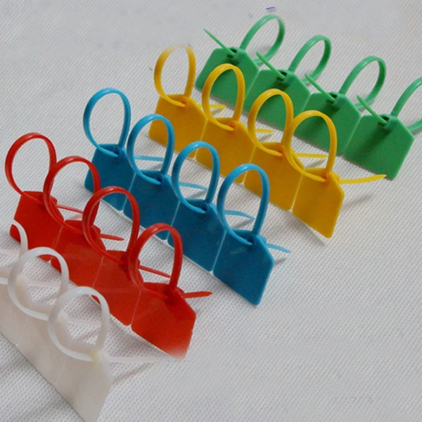 3*120mm Color Nylon Waterproof Label Ties Network Lock Cable Ties Identification Plate Plastic Seal Mark Signs for Wires