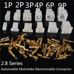 2.8mm pitch 1/2/3/4/6/9 Pin Automotive 2.8 Electrical wire Connector Male Female cable terminal plug Kits Motorcycle ebike car