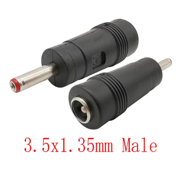 DC Connectors 5.5x2.1mm Female to 5.5x2.5 5.5x1.7 6.0x4.4 6.3x3.0 4.8x1.7 4.0x1.7 3.5x1.35mm Male Laptop Power Plug Adapter
