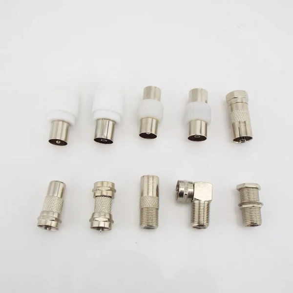 TV RF F Type female Male Plug Adapter Connector Socket to RF Coax F Male female Terminal Converter video For Aerial CCTV P1