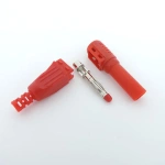 4mm Banana Male Right Angle Insulation Wire Solder socket Type DIY Plug cable Connectors Multimeter Test lead