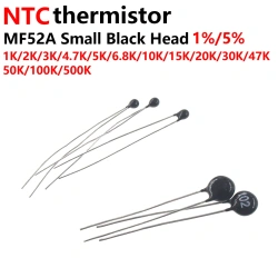 NTC Thermistor MF52 MF52A 1K 2K 2.2K 3K 4.7K 5K 10K 20K 30K 47K 50K 200K 1% 5% Temperature Sensor B Value 3950K Matchhead