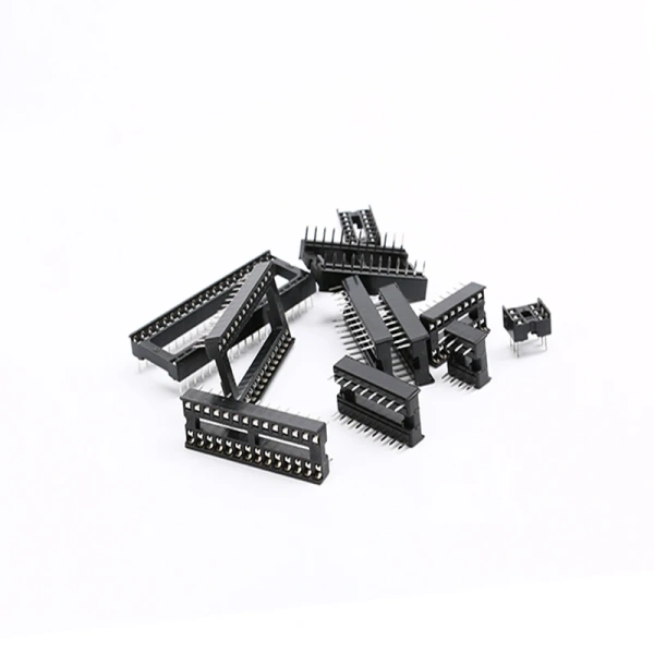 IC Sockets 2.54MM Square hole DIP6 DIP8 DIP14 DIP16 DIP18 DIP20 DIP28 PCSpins Connector DIP Socket 6 8 14 16 18 20 40pin