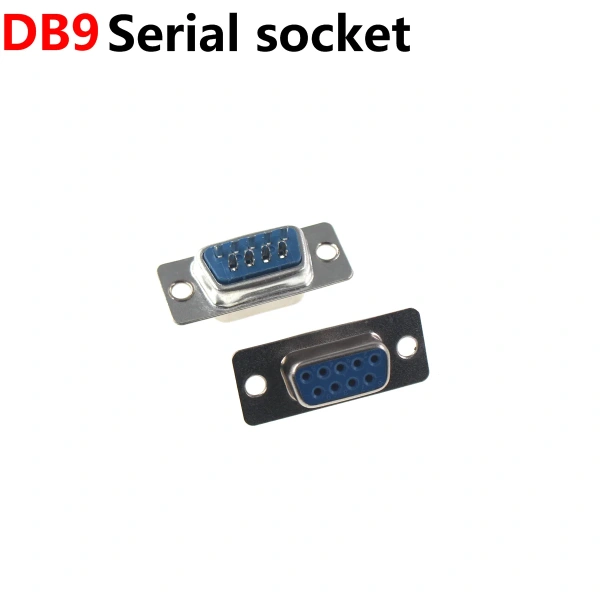 DB9 DB15 DB25 DB37 Hole/Pin Female/Male Blue Welded Connector RS232 serial port socket DB D-SUB adapter 9/15/25/37 pin