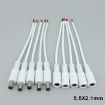 DC Power Cable with 5.5x2.1mm Connectors