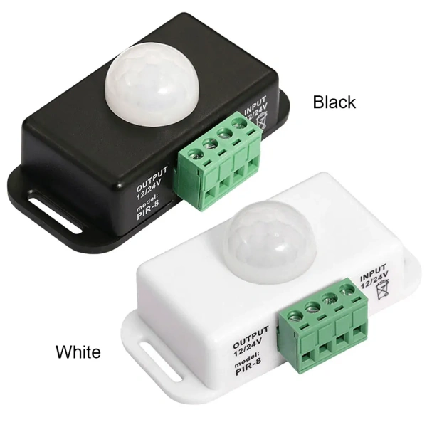 DC 12V 24V 6A Infrared PIR Motion Sensor Detector Switch Automatic PIR Motion Sensor Light Switch for LED Strip Light Lamp