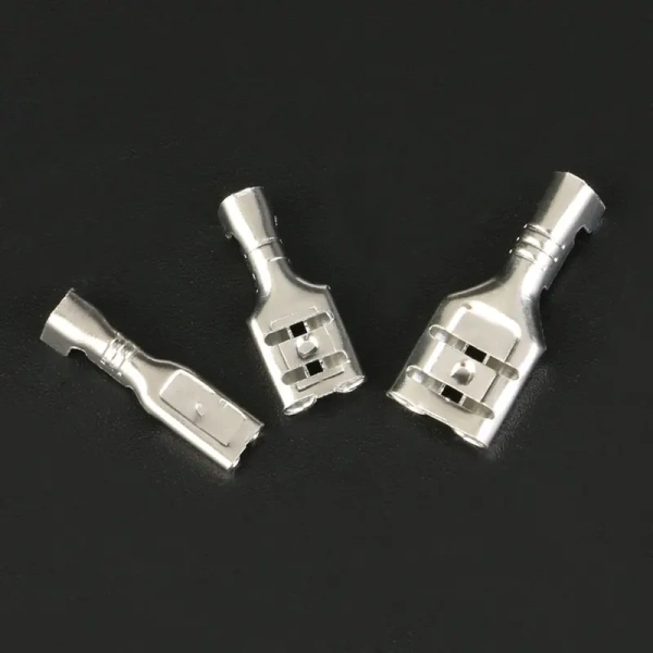 Plug Spring Terminal 2.8mm 4.8mm 6.3mm Cold-press Terminal Copper 2.8MM 4.8MM 6.3MM Insert Spring Cold-pressed Terminal