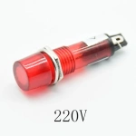 220V 12V 24VDC Mounting hole 10mm Signal Lamp Panel Mounting Neon Indicator Red Green orange Lights