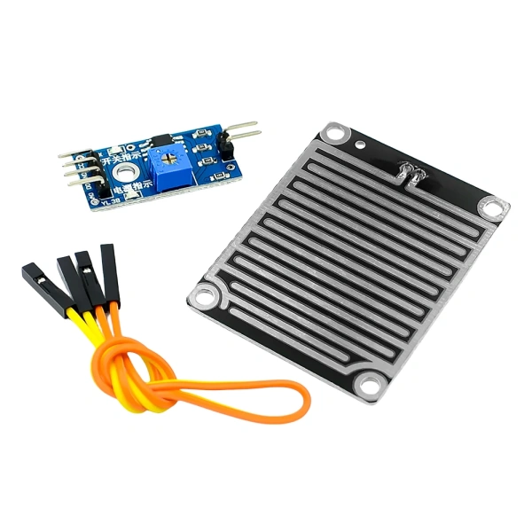 Rain Water Sensor Relay Control Module 3.3V-5V Rain Foliar Leaf Moisture Sensor Relay Module LM393 High Sensitivity for Arduino