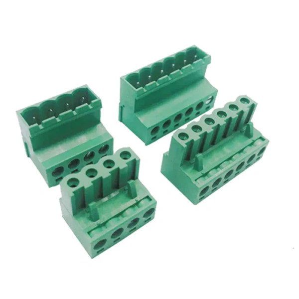 5.08mm Pitch 2EDG 5.08MM Solderless Butt Connection Plug-In Type  Pluggable Green Terminal Block Screw Terminal Block Connector