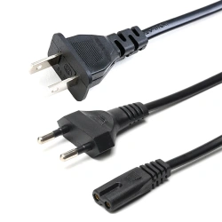 US/EU to C7 Figure 8 Power Extension Cable