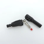 4mm Banana Male Right Angle Insulation Wire Solder socket Type DIY Plug cable Connectors Multimeter Test lead