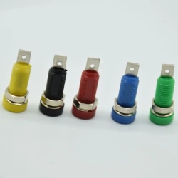 30VAC-60VDC/ Max 24A PS244 Insulated 4mm Panel Mount Banana Jack Socket Solder Type