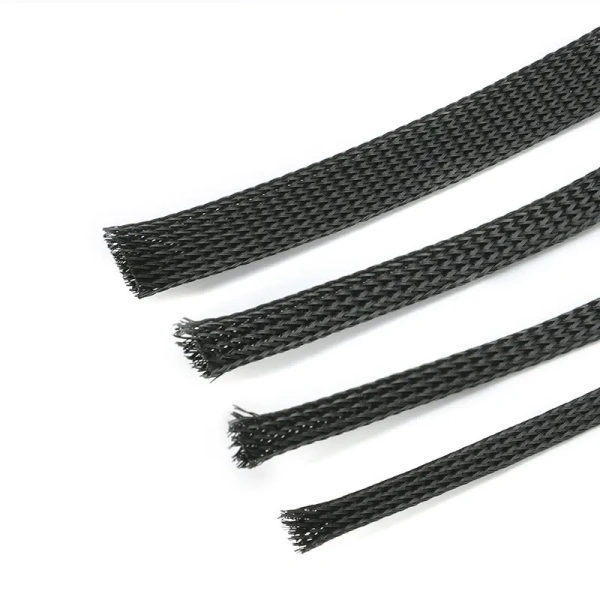Black Cable Sleeve 4/6/8/10/12/16//18/20/25/30mm Tight PET Wire Cable Gland Protection Insulated Braid Sleeving