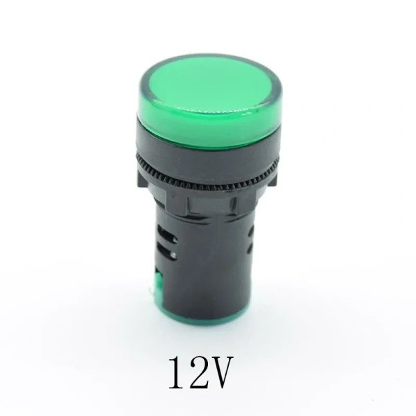 12V 24V 110V 220V 22mm Panel Mount LED Power Indicator Pilot Signal Light Lamp red blue green white yellow lamp