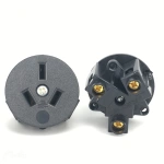 Black Copper 10/16A 250V American Japan Australian British EU Germany French Brazil Universal Electrical AC power socket
