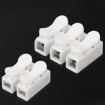 CH-2 CH-3 Spring Wire Quick Connector 2P 3P Electrical Crimp Terminals Block Splice Cable Clamp Easy Fit Led Strip