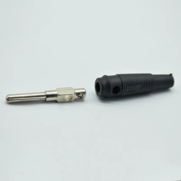 Type BP412 4mm Banana Plug 20A Copper Single needle High Current Insulated Shrouded Stackable Connector Soldering