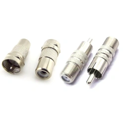 F Male female RF TV Plug to RCA male Female Jack Coaxial Coax Adapter AV Connector converter for Coaxial cable plug p1