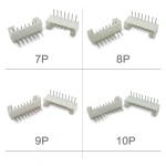 2.0mm Pitch  PH2.0 Right Angle Curved Needle Female Connector 2P/3P/4P/5P/6P/7P/8P/9P/10P-13p pin White Connector