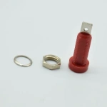 30VAC-60VDC/ Max 24A PS244 Insulated 4mm Panel Mount Banana Jack Socket Solder Type