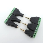 2/3/4 Pole Section 3.5mm audio Male female jack mono stereo connector DC free screw interface terminal block channel plug p
