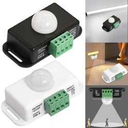 DC 12V 24V 6A Infrared PIR Motion Sensor Detector Switch Automatic PIR Motion Sensor Light Switch for LED Strip Light Lamp