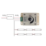 LED Dimmer Switch Stepless Dimming Knob Monochromatic Dimmer Controller LED Module Replacement Parts Accessories