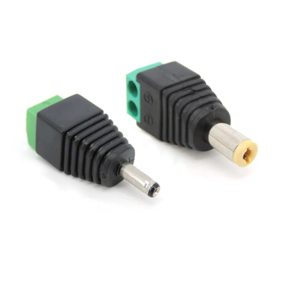 DC Male Female power supply Connector 5.5 x 2.1MM 5.5*2.5MM 3.5*1.35MM 5.5mm x 2.5mm Jack Adapter Plug for Led Strip Light p1