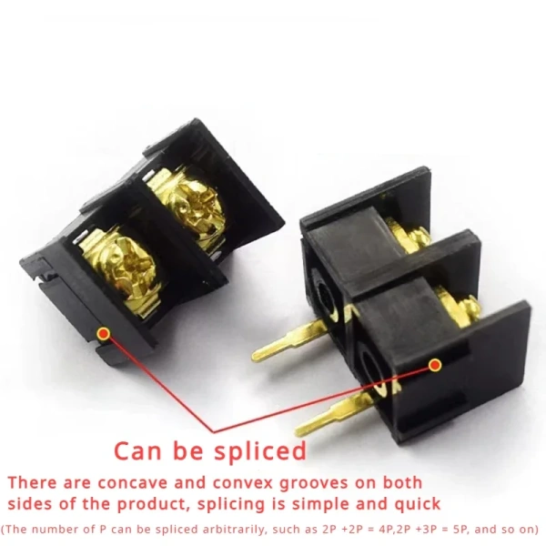 10MM Pitch KF1000 2P 3P 4P PCB Screw Terminal Block Connector  KF1000 2/3/4P Can Be Spliced