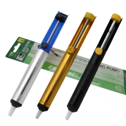 Aluminum Metal Desoldering Pump Suction Tin Gun Soldering Sucker Pen Removal Vacuum Iron Desolder Hand Welding Tool