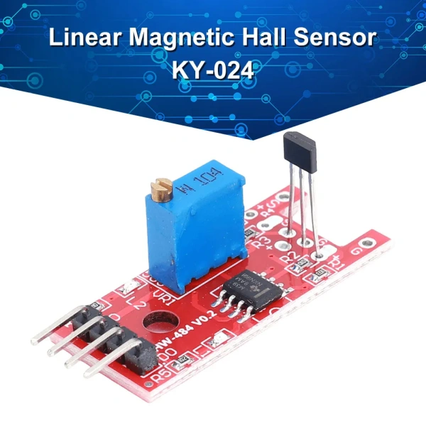 KY-024 Linear Magnetic Hall Switches LM393 Chip Linear Magnetic Hall Sensor Hall Effect Magnetic Sensor for Arduino DIY Kit