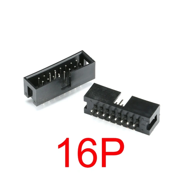2.54MM pitch  dip 6P 10P 20P 26P 34P 40P PIN MALE SOCKET straight idc box headers PCB CONNECTOR DOUBLE ROW DC3 HEADER