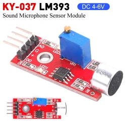KY-037 Sound sensor module sound control sensor MAX4466 MAX9814 switch detection whistle switch microphone amplifier For Arduino