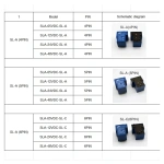 Power Relay SLA SLA-05V 09 12V 24V 48VDC-SL-A -C 4Pin 5Pin 6pin 30A T90 SLA-05VDC-SL-A SLA-12VDC-SL-A SLA-24VDC-SL-C