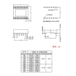 IC Sockets 2.54MM Square hole DIP6 DIP8 DIP14 DIP16 DIP18 DIP20 DIP28 PCSpins Connector DIP Socket 6 8 14 16 18 20 40pin