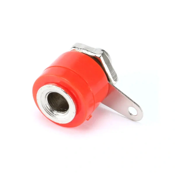 4mm Female Jack Banana Socket 4mm Banana Binding Post for Banana Plug Terminal Connector Black Red DIY Adapter