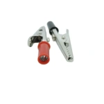 5A 50mm Red Black electric Alligator Crocodile clamp Clips Power Test Probe Lead Socket cable Connector banana Plug Metal p1