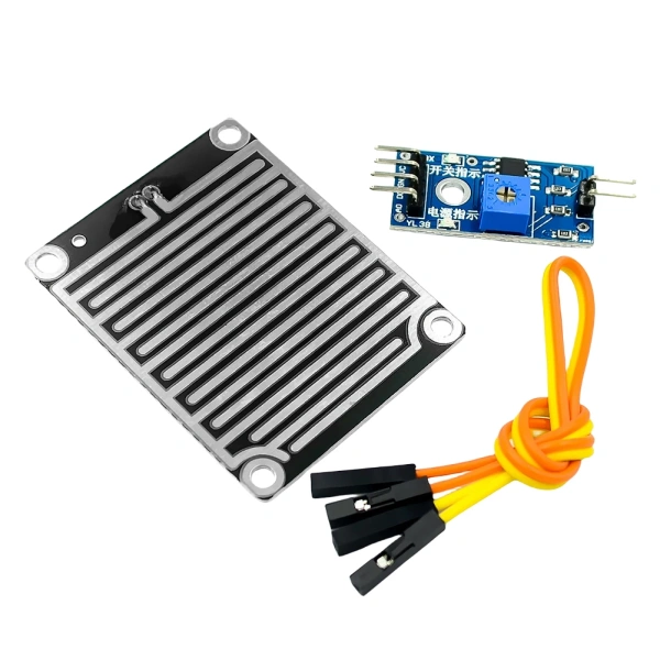 Rain Water Sensor Relay Control Module 3.3V-5V Rain Foliar Leaf Moisture Sensor Relay Module LM393 High Sensitivity for Arduino