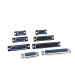 DB9 DB15 DB25 DB37 Hole/Pin Female/Male Blue Welded Connector RS232 serial port socket DB D-SUB adapter 9/15/25/37 pin