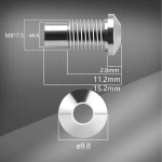 5MM LED Holder LED Mount LED Lamp Bezel Round Copper Chrome Plated Emitting Diode LED Bezel Holder